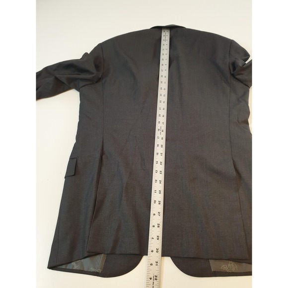 Brioni Wool NM Colosse Sport Coat 40R Gray Wool Made in Italy Classic Suit - Picture 11 of 14